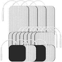 Etekcity TENS Unit Replacement Pads Electrodes for Back Pain Relief, Self-Adhesive & Gel Free for Electrotherapy White (Pack of 16)