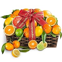 A Gift Inside Congratulations Sweet Sunshine Citrus Fruit Gift Basket