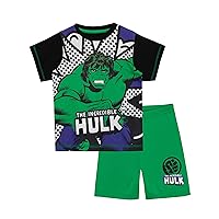 Marvel Boys' The Incredible Hulk Pajamas Size 12 Green