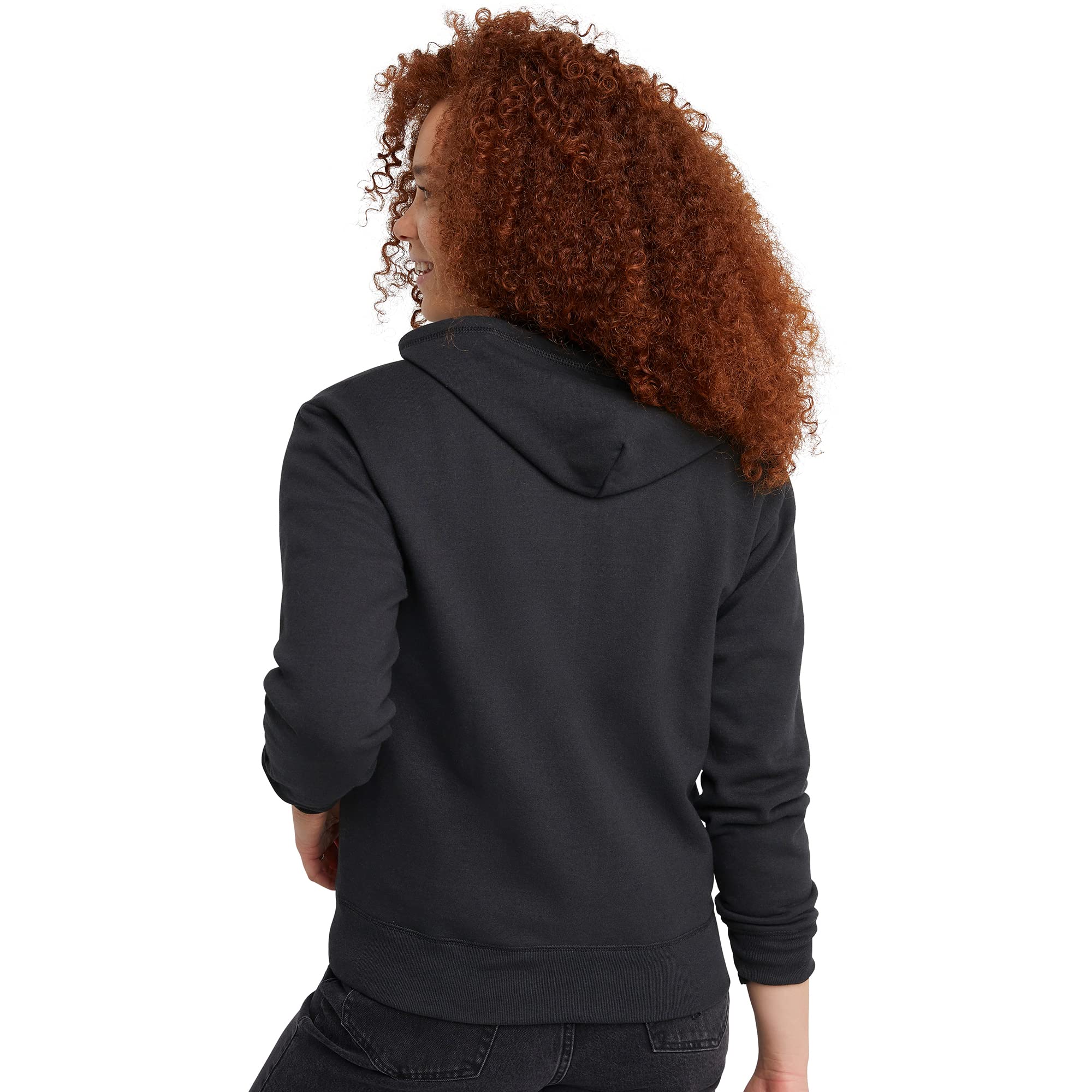 Hanes Women's EcoSmart Full-Zip Fleece Hoodie, Zip-Up Hooded Sweatshirt For Women
