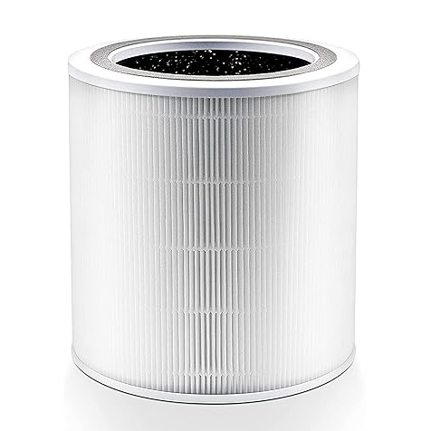LEVOIT Core 400S-P Air Purifier Original Replacement Filter, Supports HEPA Sleep Mode, 3-In-1 Filter, Efficiency Activated Carbon, Core400S-RF, 1 Pack, White