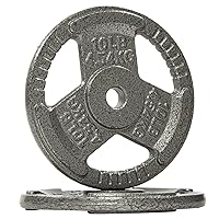 Cast Iron Plate Weight Plate for Strength Training and Weightlifting, Standard or Olympic, Multiple Sizes