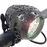 Newly Upgraded and Fully Waterproof 1200 Lumen Rechargeable Mountain, Road Bike Headlight, 6400mAh Battery (Now 5+ Hours on Bright Beam). Free Diffuser Lens/TAILLIGHT