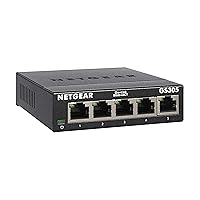 5-Port Gigabit Ethernet Unmanaged Switch (GS305) - Home Network Hub, Office Ethernet Splitter, Plug-and-Play, Silent Operation, Desktop or Wall Mount