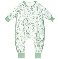 Yoofoss Muslin Toddler Sleep Sack 18-36 Months with Feet Lightweight 0.5 TOG Long-Sleeve Baby Sleeping Bag with Legs for Walkers 2-Way Zipper Wearable Blanket