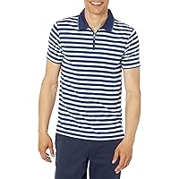 Brooks Brothers Men's Performance Stretch Short Sleeve Zip Polo Shirt