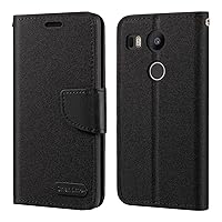 LG Nexus 5X Case, Oxford Leather Wallet Case with Soft TPU Back Cover Magnet Flip Case for LG Nexus 5X