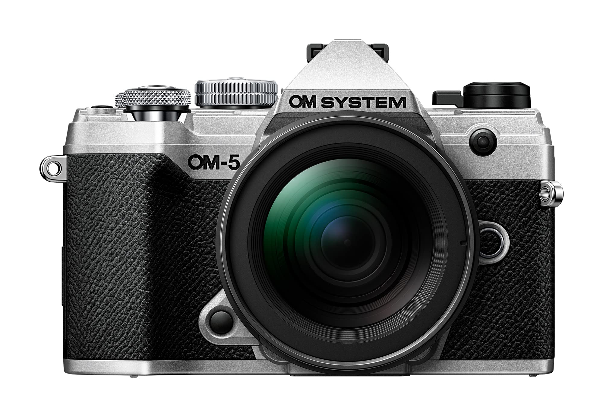 OM System OM-5 Silver Micro Four Thirds System Camera M.Zuiko Digital ED 12-45mm F4.0 PRO kit Outdoor Camera Weather Sealed Design 5-Axis Image Stabilization 50MP Handheld High Res Shot