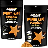 Firm Up Pumpkin for Dogs & Cats, 100% Made in USA, Pumpkin Powder for Dogs, Digestive Support, Apple Pectin, Fiber, Healthy Stool, 4 oz (2-Pack)