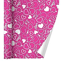 GRAPHICS & MORE Cute Hearts Love Pattern on Pink Gift Wrap Wrapping Paper Rolls
