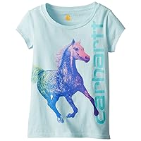 Carhartt Little Girls' Off Edge Rainbow Short Sleeve T-Shirt