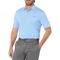 Men's Fine Line Stripe Short Sleeve Golf Polo Shirt