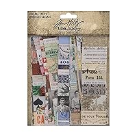 Tim Holtz Collage Strips Craft Supply, Multiple 60 Pack