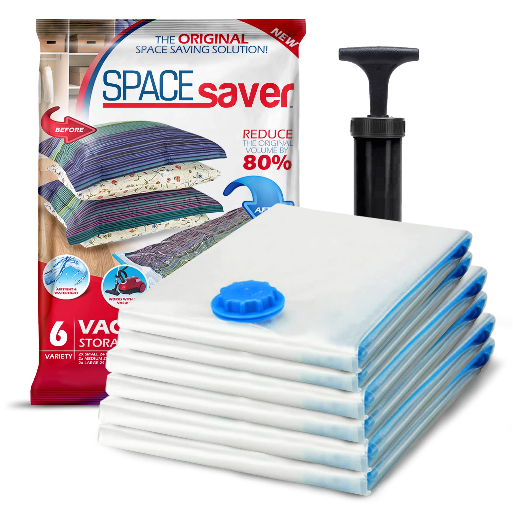 Vacuum Storage Bags. Hand-Pump for Travel! Zip Seal and Seal Valve! Vacuum  Sealer Bags for Comforters, Blankets, Bedding, Clothing | Catch.com.au