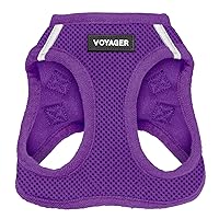 Voyager Step-in Air Dog Harness - All Weather Mesh Step in Vest Harness for Small and Medium Dogs and Cats by Best Pet Supplies - Harness (Purple), XS (Chest: 13-14.5