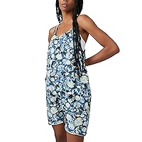 Free People Hot Shot Romper Printed Forest Floral Combo MD (Women's 8-10)