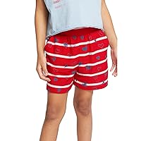 CHASER Girls' Heart Stripe Shorts (Big Kids)