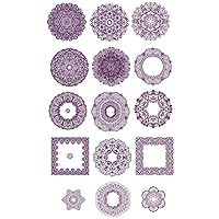 ABC Embroidery Designs Set - Purple Ornaments 15 Machine Embroidery Designs - 5