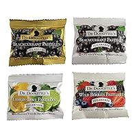 Dr. Doolittle's Soft Fruit Pastilles Sugar Free and Classic Variety Pack for Voice and Throat, .33 Ounce Travel Size Bag, Approximately 4 Pack