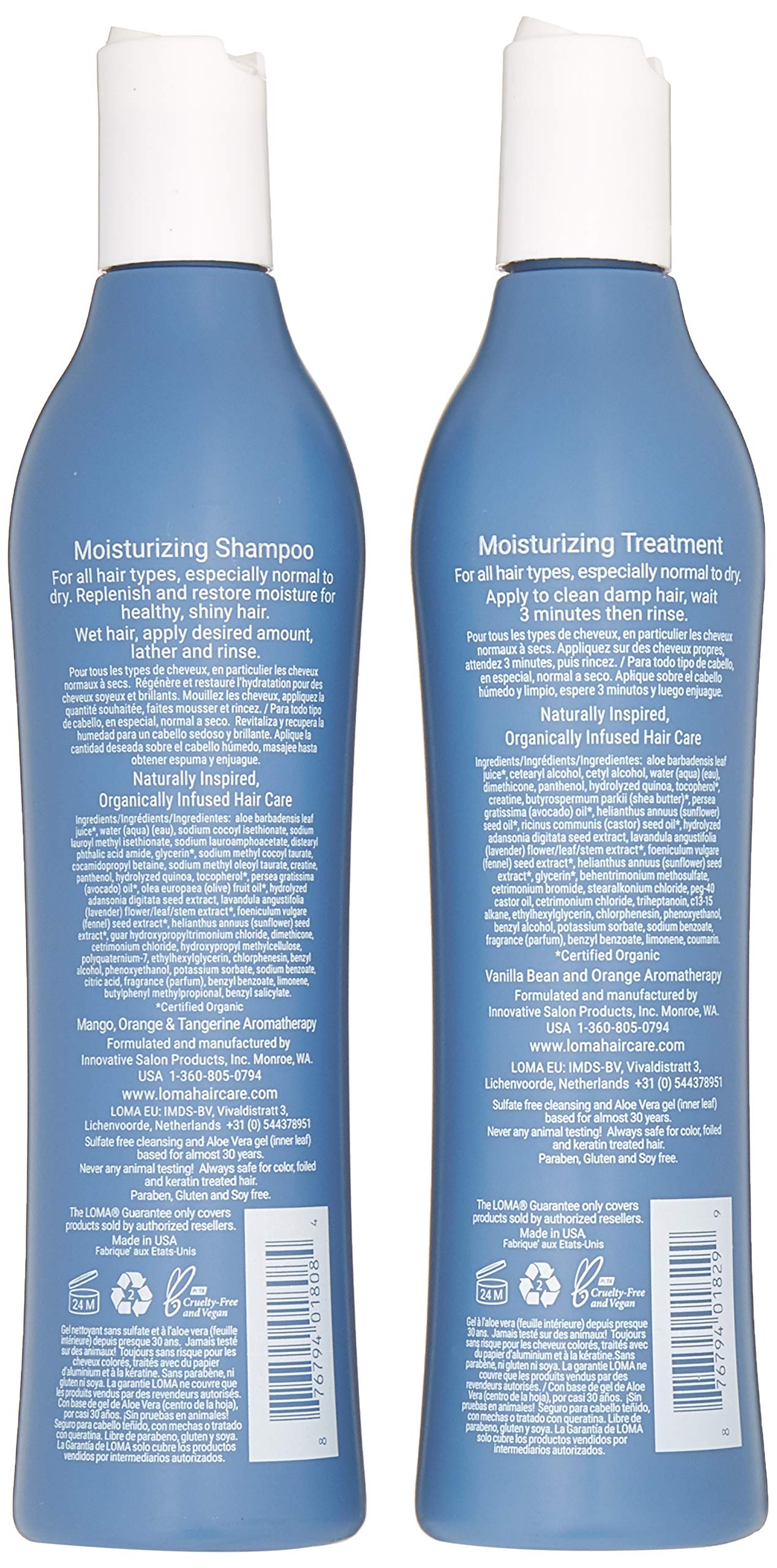 Loma Hair Care Moisturizing Shampoo & Treatment Duo