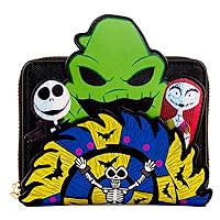 Loungefly Disney The Nightmare Before Christmas 30th Anniversary - Oogie Boogie Glow in The Dark Mini-Backpack, Amazon Exclusive