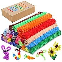 Caydo 200 Pieces Red Pipe Cleaners Chenille Stems for Kids Art Creative  Crafts DIY Decorations (6 mm x 12 Inch)