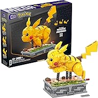 Mega Pokemon Collectible Building Toys for Adults, Motion Pikachu with 1092 Pieces and Running Movement, for Collectors