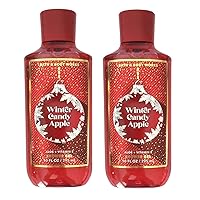 Bath and Body Works Winter Candy Apple Shower Gel Gift Sets 10 Oz 2 Pack (Winter Candy Apple)