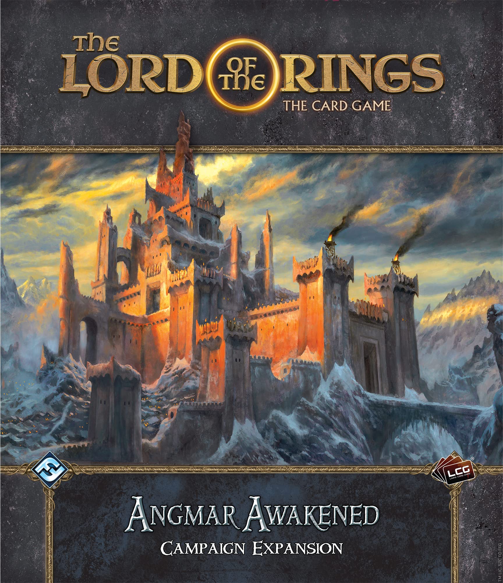 The Lord of the Rings The Card Game Angmar Awakened CAMPAIGN EXPANSION - Cooperative Adventure Game, Strategy Game, Ages 14+, 1-4 Players, 30-120 Min Playtime, Made by Fantasy Flight Games