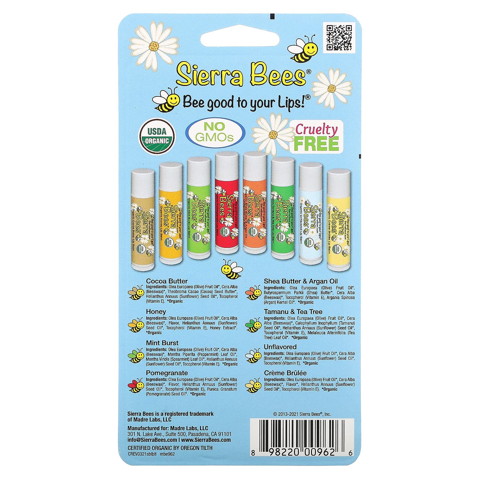 Mua Sierra Bees, Organic Lip Balm Combo Pack, Pack, 4.25g (.15oz) each  trên Amazon Nhật chính hãng 2023 Giaonhan247