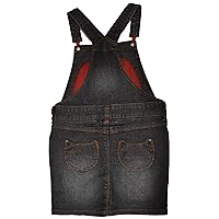 Catimini Girl Blue Overall Denim with Buttoned Straps Size 6