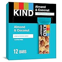 KIND Bars, Almond & Coconut, Healthy Snacks, Gluten Free, 12 Count
