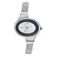 Women's 6015SM01 Casual Silver Metal Strap Watch