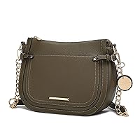 MKF Collection Shoulder Bag for Women, Vegan Leather Crossbody Fashion Handbag Messenger Purse