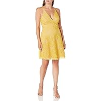Dress the Population Women's Piper Sleeveless Lace Fit & Flare Short Dress