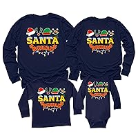 Christmas Santa Squad Crew Matching Family Long Sleeve Shirt
