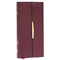 KJV Compact Checkbook Bible, Burgundy Bonded Leather, Red Letter: King James Version, Holy Bible KJV Compact Checkbook Bible, Burgundy Bonded Leather, Red Letter: King James Version, Holy Bible Bonded Leather