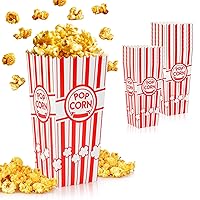 ZEEGOO 16 Pack Popcorn Boxes, 46 Oz Capacity Popcorn Bucket Containers, Durable and Convenient Movie Night Supplies, For Popcorn Lovers, Family Party, Social Events