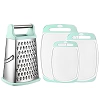 Spring Chef Professional XL Box Grater & Cutting Boards Bundle – Mint