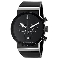 Movado Men's 0606501 Sapphire Synergy Stainless Steel Watch with Black Rubber Band
