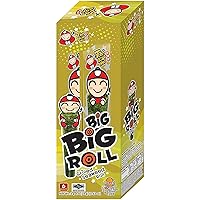 Big Roll Grilled Seaweed Snacks by Tao Kae Noi, Grilled Squid Flavor Grilled Seaweed Rolls, Healthy Nori Sheet Rolls for Kids and Adults, 6 pack, Nori Snacks, 3g Bags