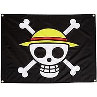 GE Animation GE-6468 One Piece Luffy's Straw Hat Pirate Flag Multi-colored, 31