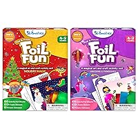 Skillmatics Foil Fun Holiday Magic & Unicorns & Princesses Bundle, Art & Craft Kits, DIY Activities for Kids