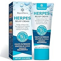 Roycederm Herpes Cream, Natural Cream for Herpes Suffers, Gentle Treatment for Sensitive Skin- 60g