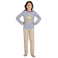 INTIMO Girls' Chloe & Olivia 'Star Power' Yoga Pajama Set