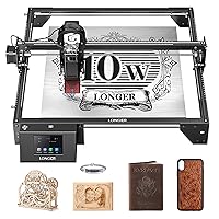 LONGER Laser Engraver Ray5 10W, 60W DIY Laser Cutter and Laser Engraving Machine with 3.5
