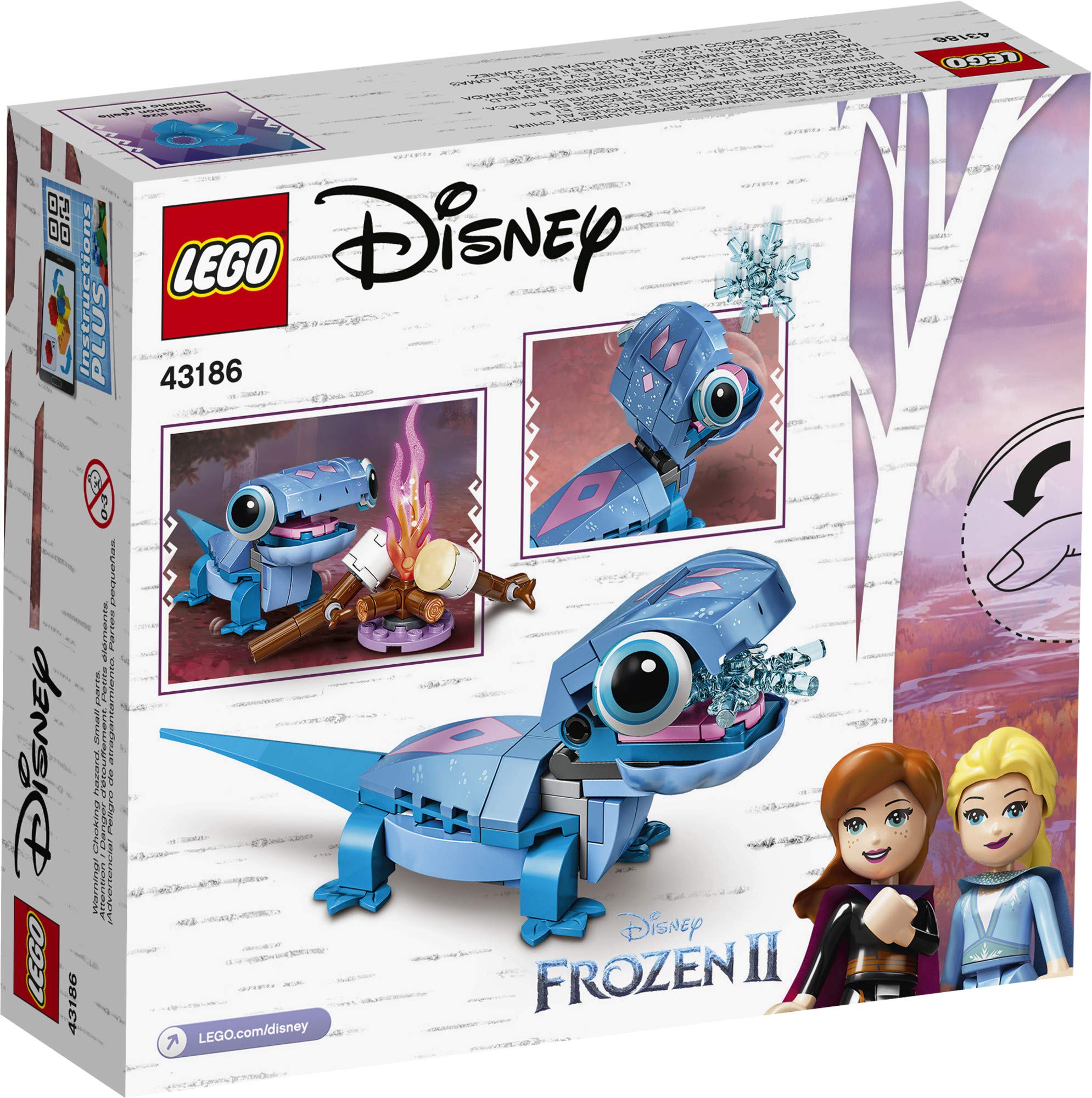 LEGO Disney Bruni The Salamander Buildable Character 43186; A Fun Independent Play Building Kit for Kids, New 2021 (96 Pieces)