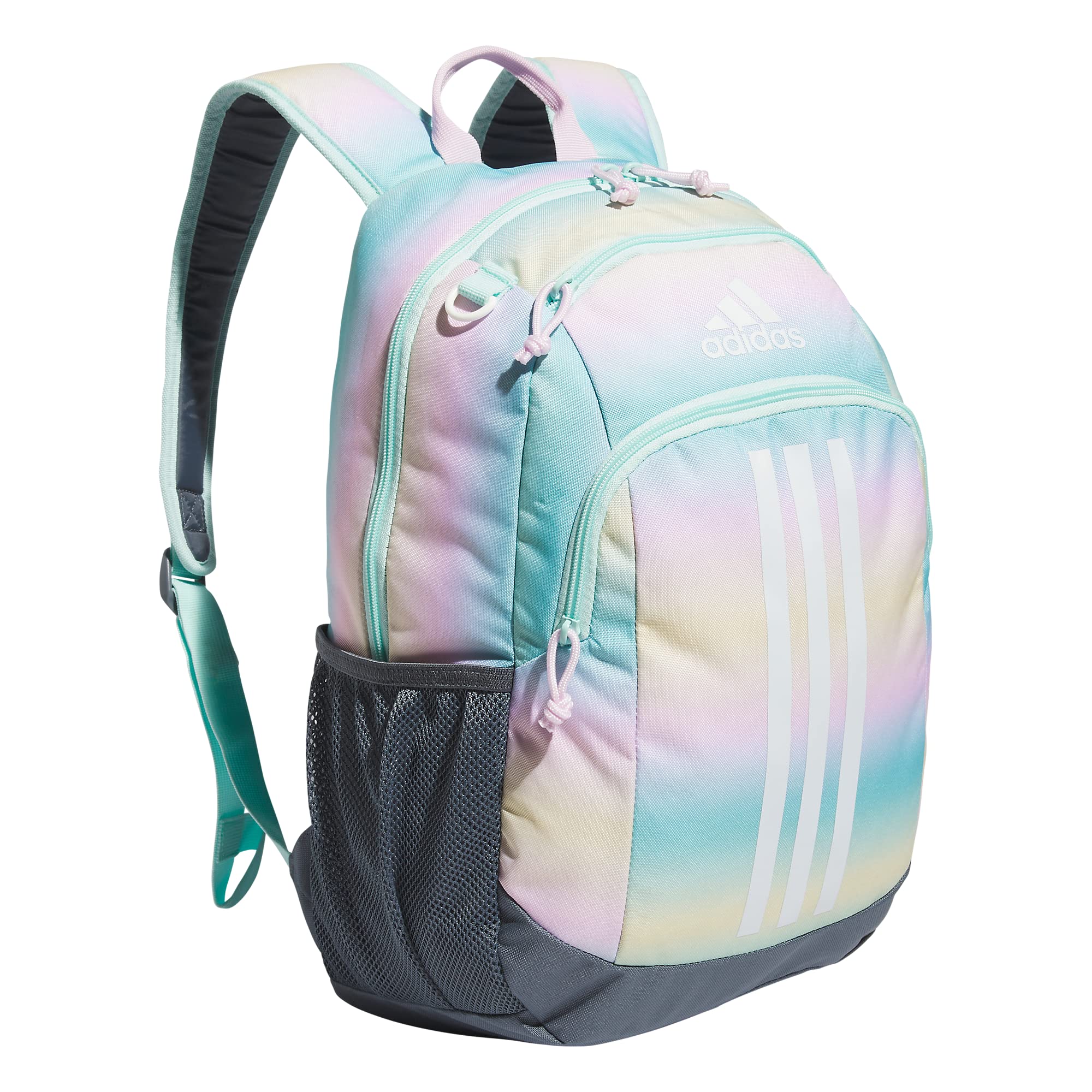 adidas Creator 2 Backpack, Gradient Flash Aqua/Onix Grey/White, One Size