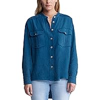 Buffalo David Bitton Women's Taylee Oversized Long Sleeve Button Down Shirt
