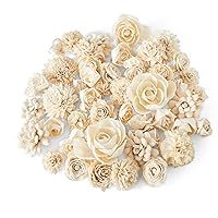 Oh You're Lovely Cream Sola Wood Assortment - 50 in a Set